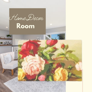 Lienzo Tendencia de las acuarelas Rosas botánicos