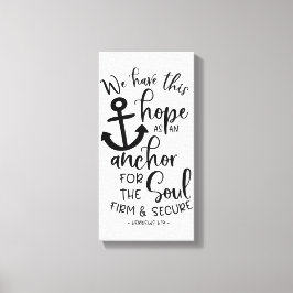 Lienzo Tenemos esta esperanza como ancla para el alma