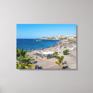 Lienzo Tenerife Torviscas Beach view canvas print