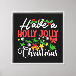 Lienzo Tenga un Feliz y Alegre Navidad-86096
