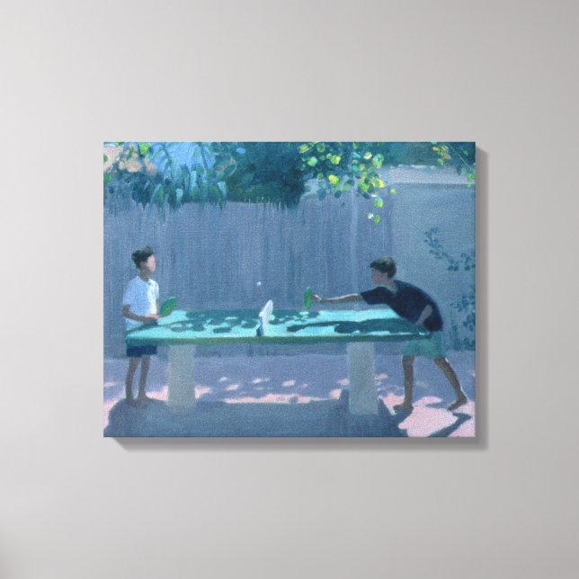 Lienzo Tenis de mesa Francia 1996 (Anverso)