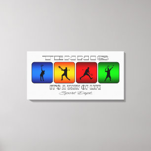 Lienzo Tenis fresco es una manera de vida (el varón)