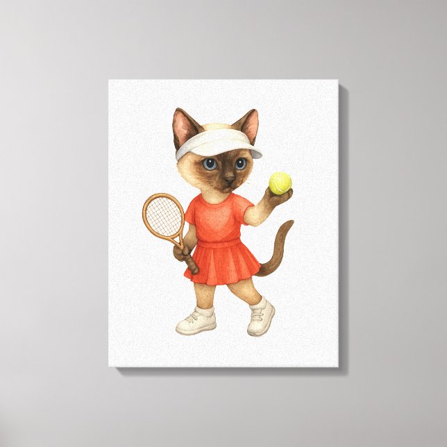 Lienzo Tenis Temático para Amantes de Gatos  (Anverso)
