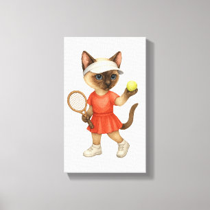 Lienzo Tenis Temático para Amantes de Gatos
