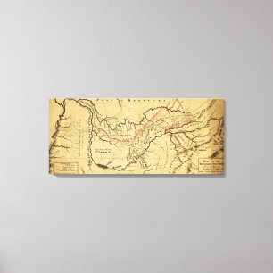 Lienzo Tennessee GovernmentPanoramic MapTennessee