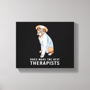 Lienzo Terapia Terapia de Psicología para Perros