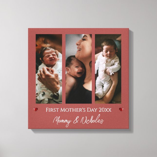 Lienzo Tercer día de la madre: Terracotta de Collage de f (Anverso)