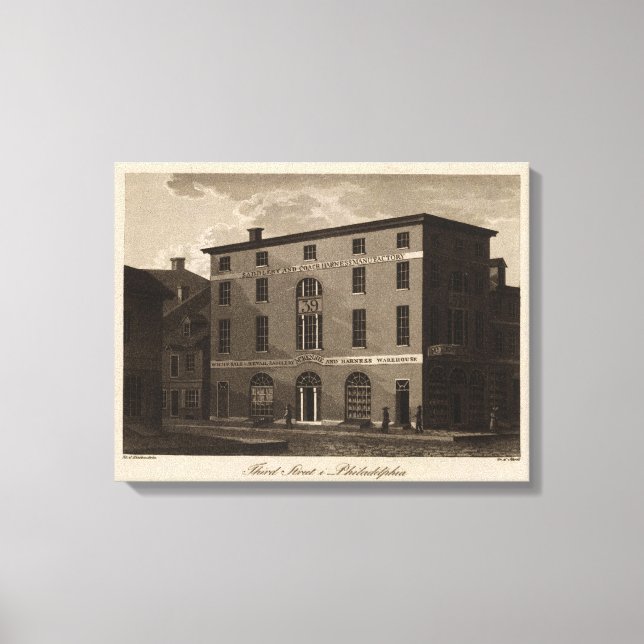 Lienzo Tercera calle de Filadelfia (Anverso)