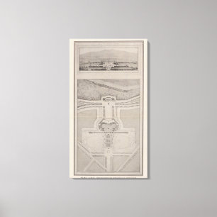 Lienzo Terminación de la calle de mercado, acercamiento