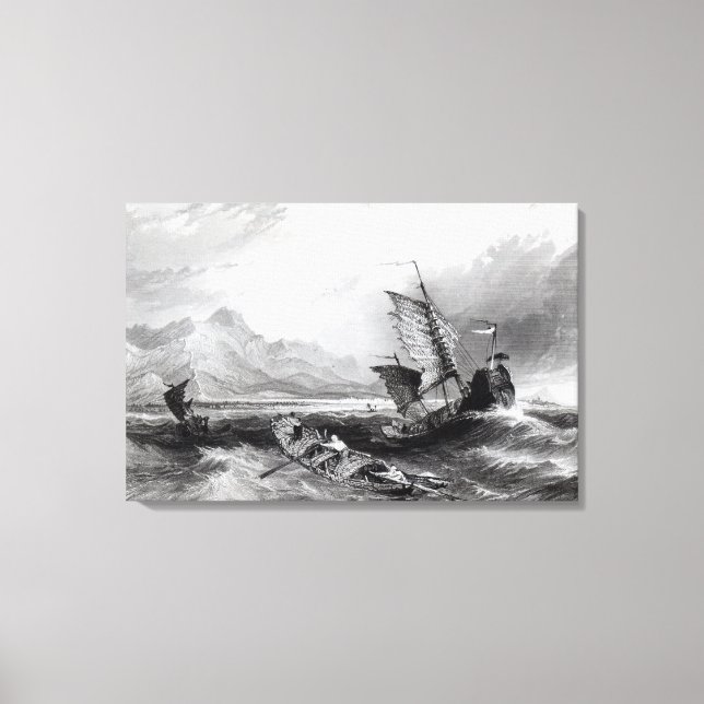 Lienzo Terminación de la Gran Muralla China (Anverso)