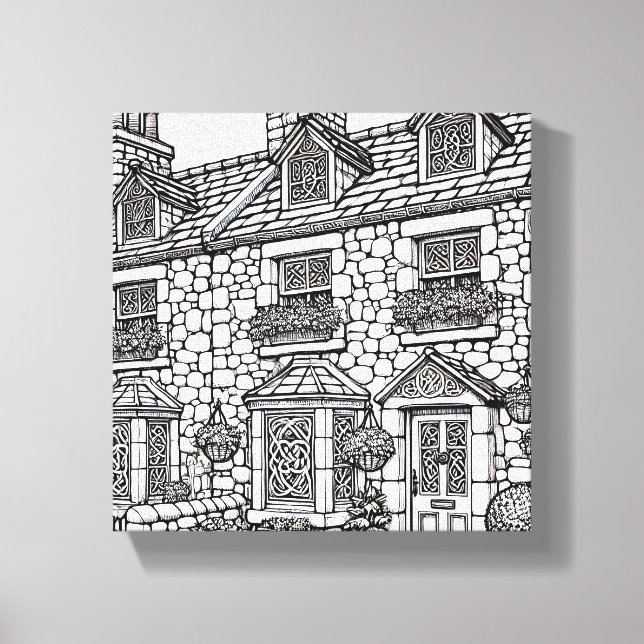 Lienzo Terraza Casa #14 (Anverso)