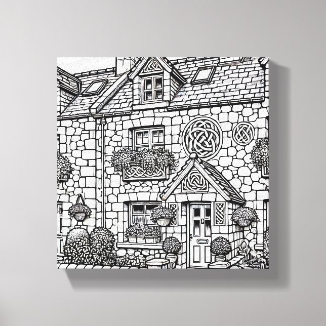 Lienzo Terraza Casa #20 (Anverso)