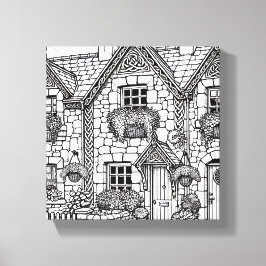 Lienzo Terraza Casa #27