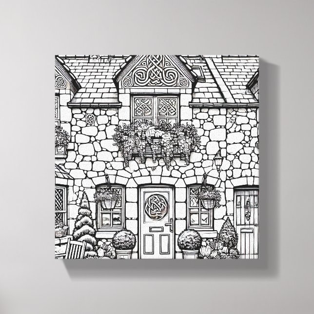 Lienzo Terraza Casa #32 (Anverso)