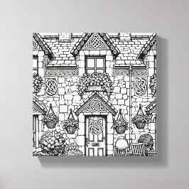 Lienzo Terraza Casa #33