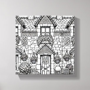 Lienzo Terraza Casa #33