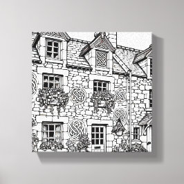 Lienzo Terraza Casa #34