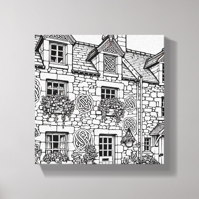 Lienzo Terraza Casa #34 (Anverso)