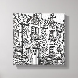 Lienzo Terraza Casa #35