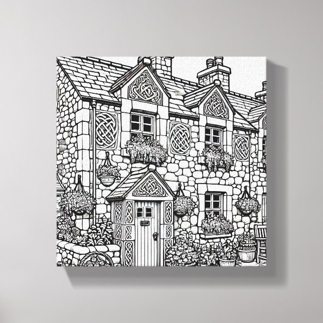 Lienzo Terraza Casa #35 (Anverso)