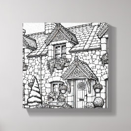 Lienzo Terraza Casa #40