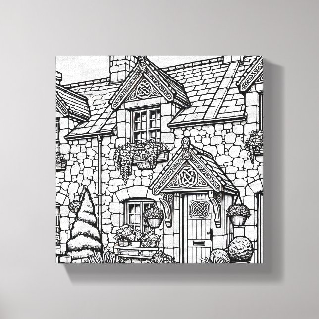 Lienzo Terraza Casa #40 (Anverso)