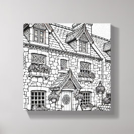 Lienzo Terraza Casa #42