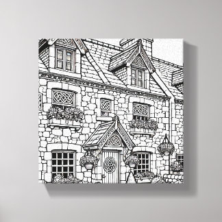 Lienzo Terraza Casa #42