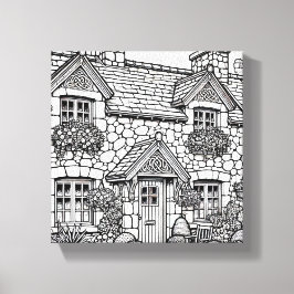 Lienzo Terraza Casa #43