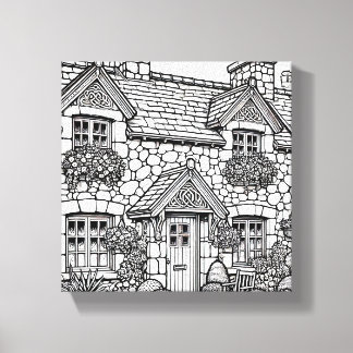 Lienzo Terraza Casa #43