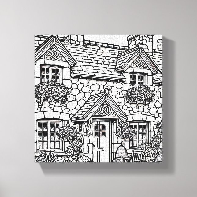 Lienzo Terraza Casa #43 (Anverso)