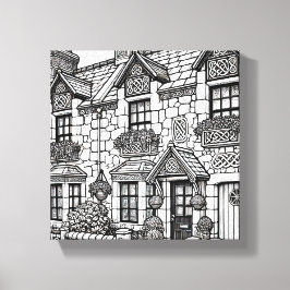 Lienzo Terraza Casa #46