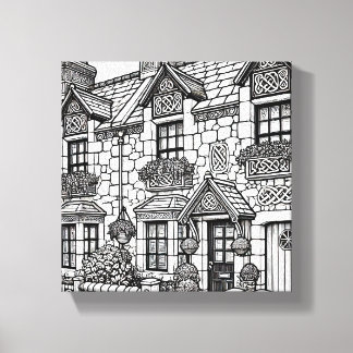 Lienzo Terraza Casa #46