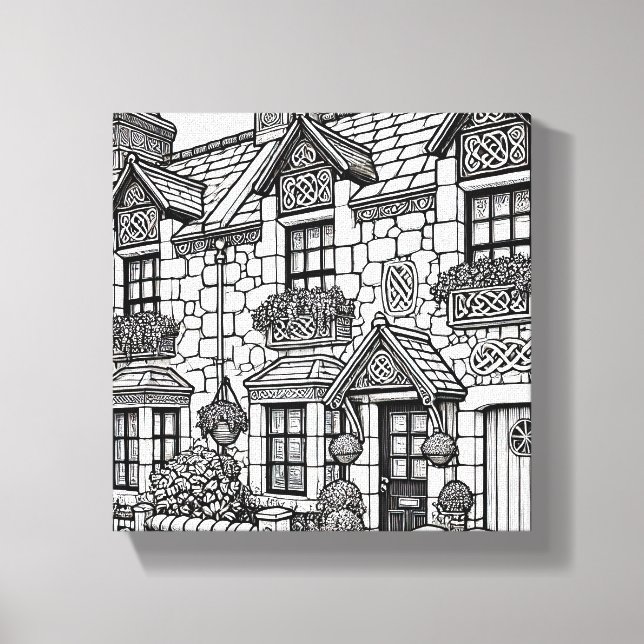 Lienzo Terraza Casa #46 (Anverso)