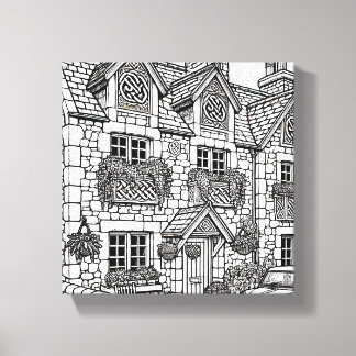 Lienzo Terraza Casa #48