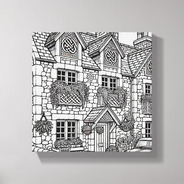 Lienzo Terraza Casa #48 (Anverso)