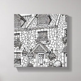 Lienzo Terraza Casa #49