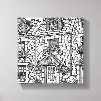 Lienzo Terraza Casa #49