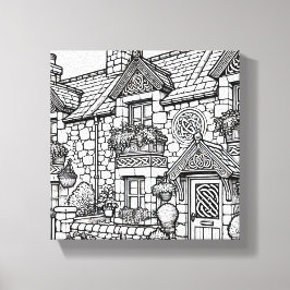 Lienzo Terraza Casa #50