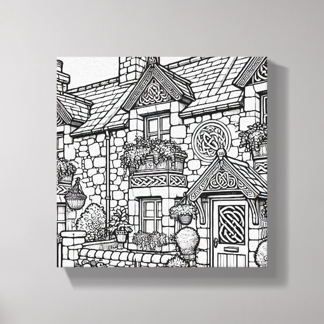 Lienzo Terraza Casa #50 (Anverso)