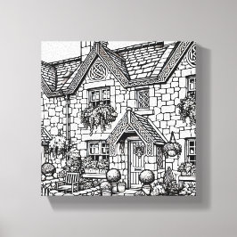 Lienzo Terraza Casa #8