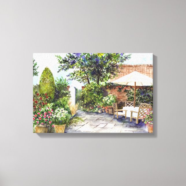 Lienzo Terraza de The Manor House, York (Anverso)