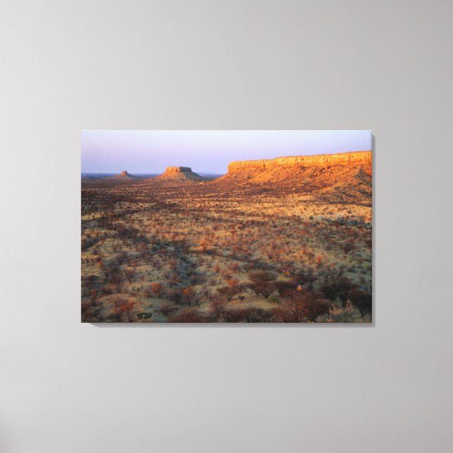 Lienzo Terrazas de Ugab, distrito de Khorixas, Namibia (Anverso)