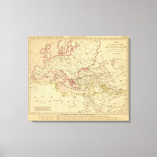 Lienzo Terre aux trois fils de Noe (Anverso)