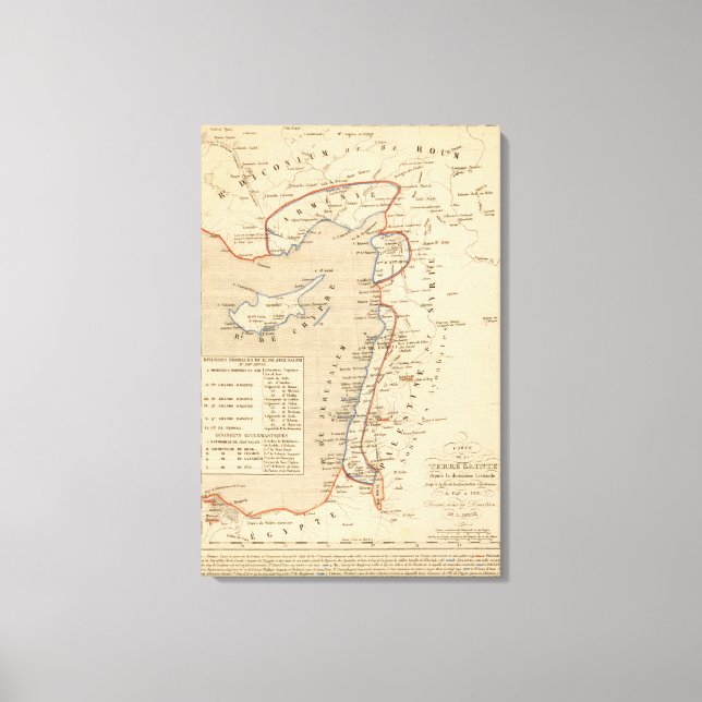 Lienzo Terre Sainte depuis la deuxieme croisade (Anverso)