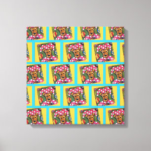 LIENZO TERRIER AIREDALE  