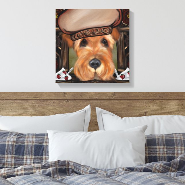 LIENZO TERRIER AIREDALE (Insitu(Dormitorio))
