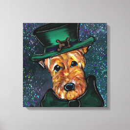 LIENZO TERRIER AIREDALE     