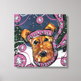 LIENZO TERRIER AIREDALE    
