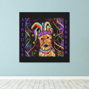 LIENZO TERRIER DE AIREDALE  